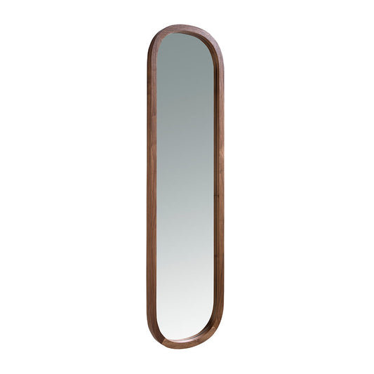 Walnut wood wall mirror-Angel Cerdá