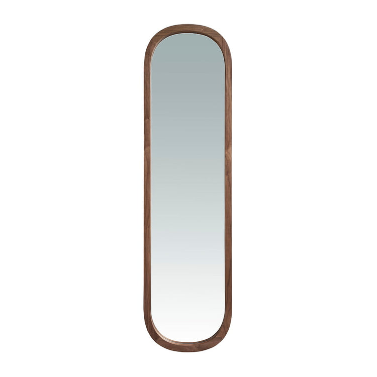 Walnut wood wall mirror-Angel Cerdá