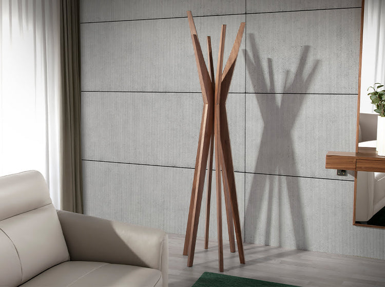 Walnut wood coat rack-Angel Cerdá