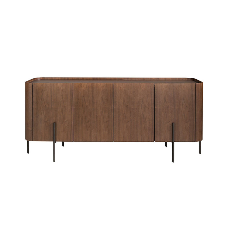 Sideboard walnut and matt steel-Angel Cerdá