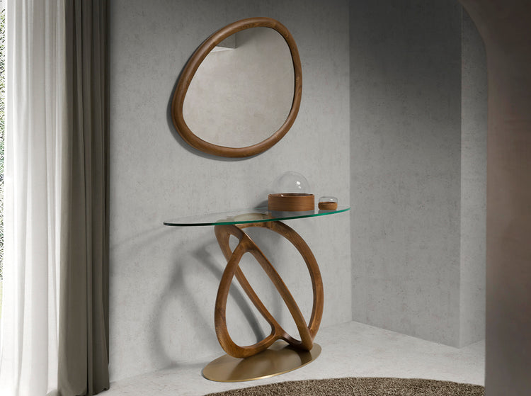 Organic walnut mirror - Angel Cerdá