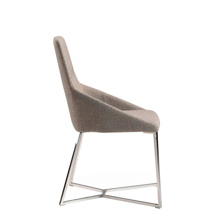 Swivel chair with stainless steel legs and seat - Angel Cerdá S.L