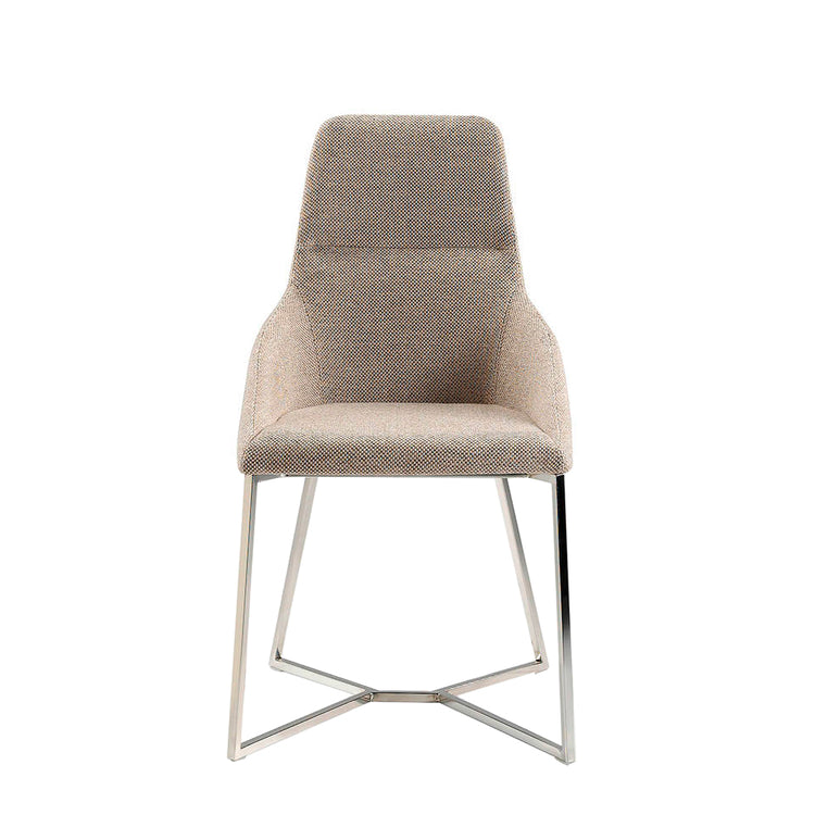 Swivel chair with stainless steel legs and seat - Angel Cerdá S.L