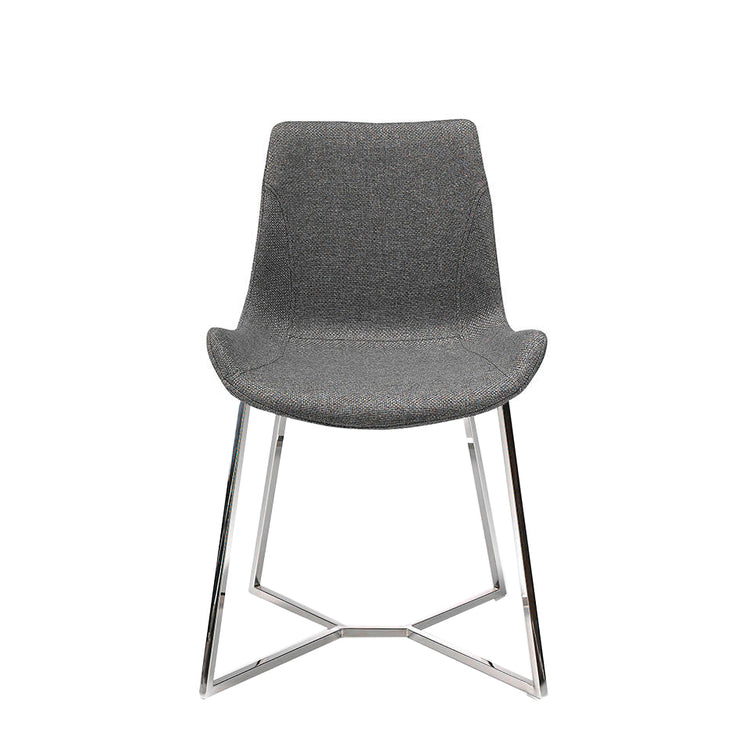 Chair with stainless steel legs and seat upholstered - Angel Cerdá S.L