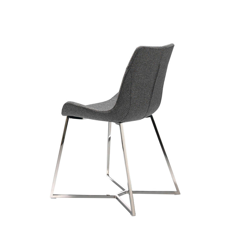 Chair with stainless steel legs and seat upholstered - Angel Cerdá S.L