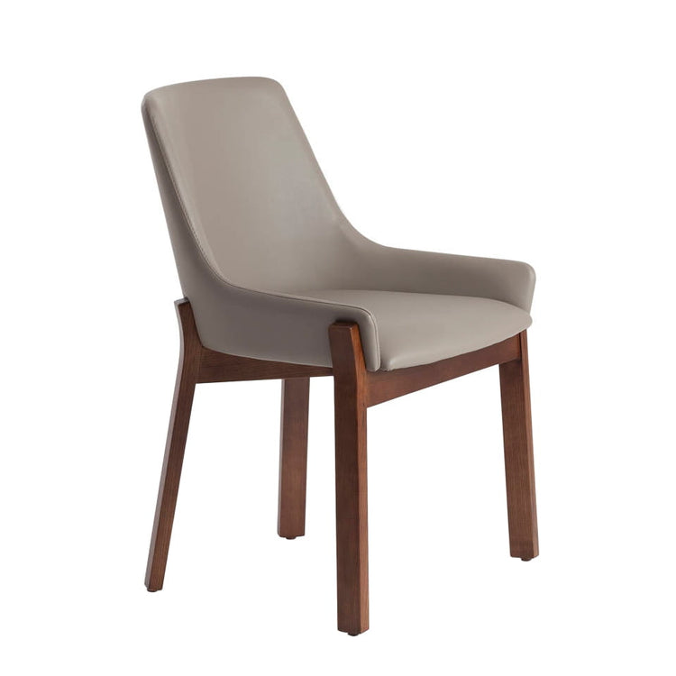 Upholstered chair in walnut veneered wood - Angel Cerdá S.L