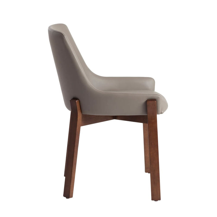 Upholstered chair in walnut veneered wood - Angel Cerdá S.L