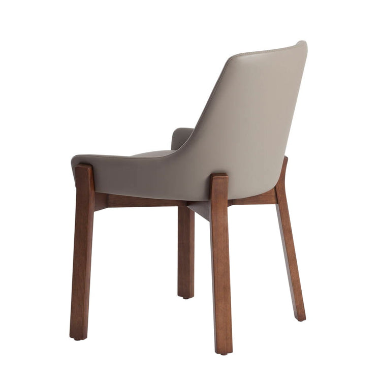 Upholstered chair in walnut veneered wood - Angel Cerdá S.L