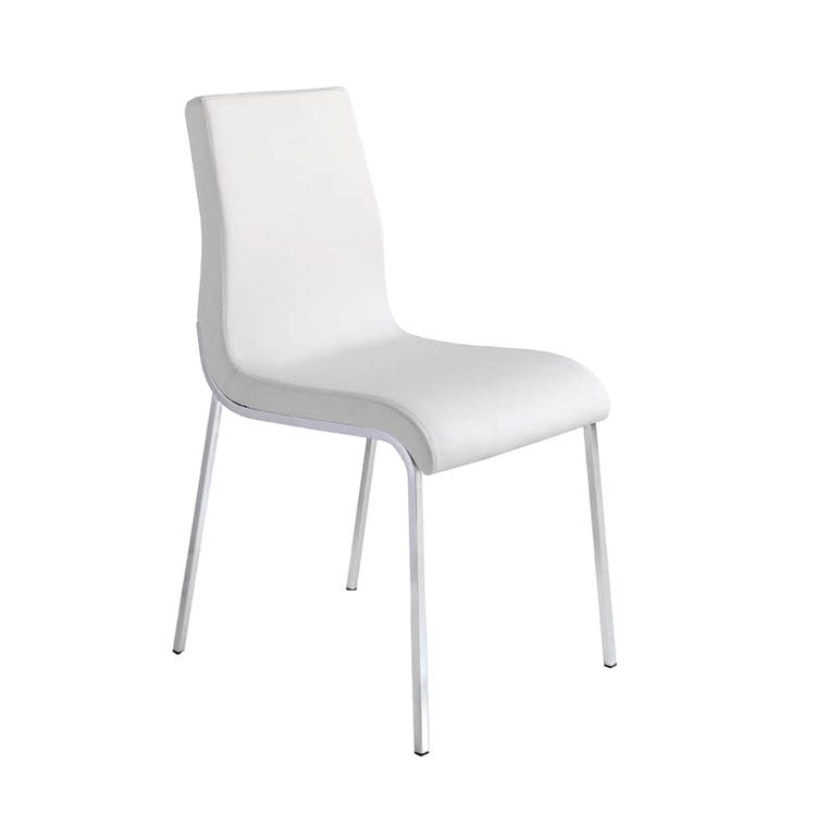 Upholstered chair with stainless steel frame - Angel Cerdá S.L