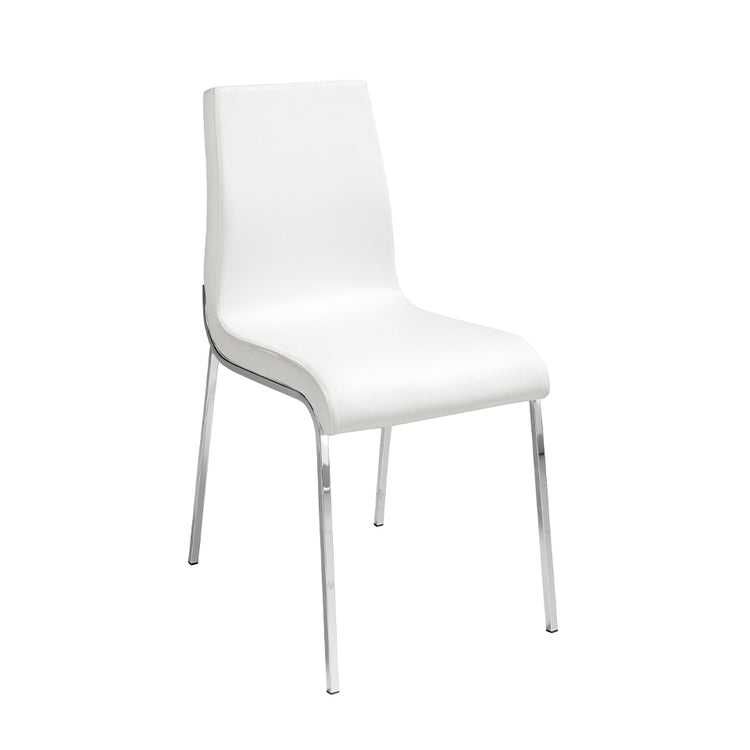 Upholstered chair with stainless steel frame - Angel Cerdá S.L