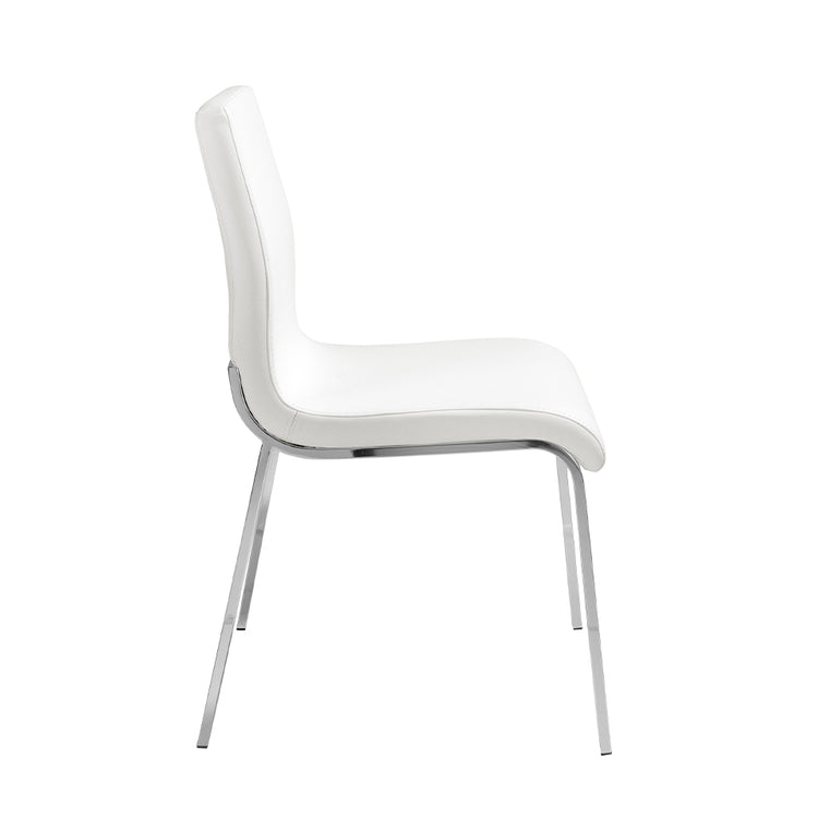 Upholstered chair with stainless steel frame - Angel Cerdá S.L