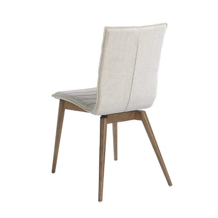 Upholstered chair with leg in walnut color - Angel Cerdá S.L