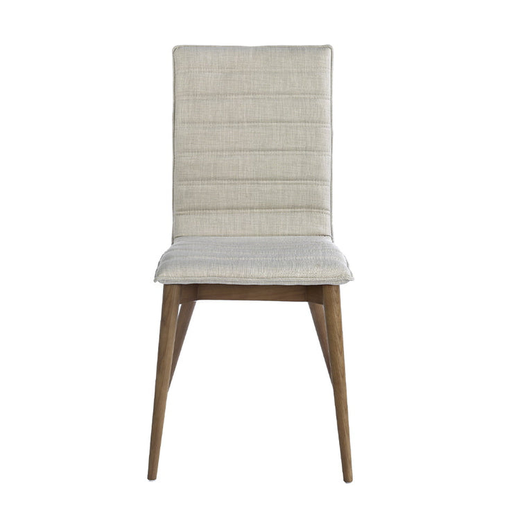 Upholstered chair with leg in walnut color - Angel Cerdá S.L