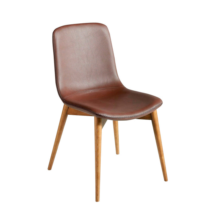 Dining room chair with legs in Walnut color - Angel Cerdá S.L