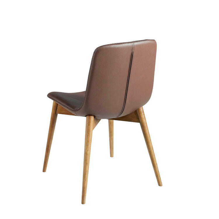 Dining room chair with legs in Walnut color - Angel Cerdá S.L