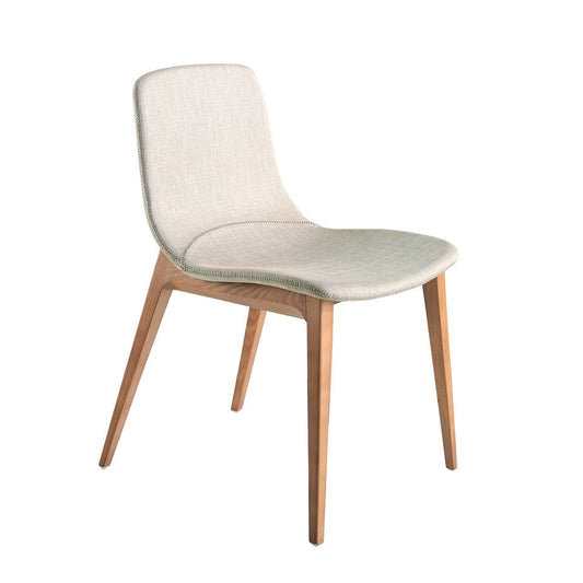 Chair make of solid wood upholstered in fabric - Angel Cerdá, S.L.