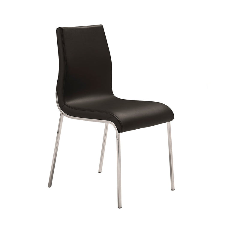 Upholstered chair with stainless steel frame - Angel Cerdá S.L