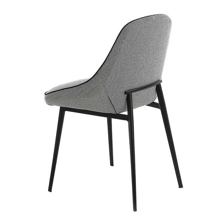 Chair upholstered in fabric with black steel structure - Angel Cerda S.L.