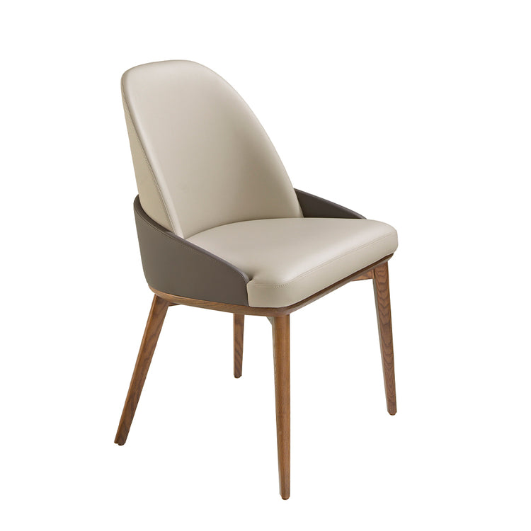 Upholstered leatherette dining chair-Angel Cerdá