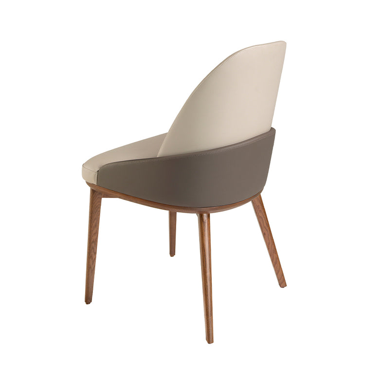 Upholstered leatherette dining chair-Angel Cerdá