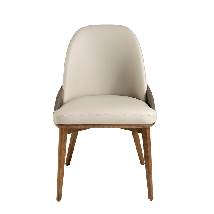 Upholstered leatherette dining chair-Angel Cerdá