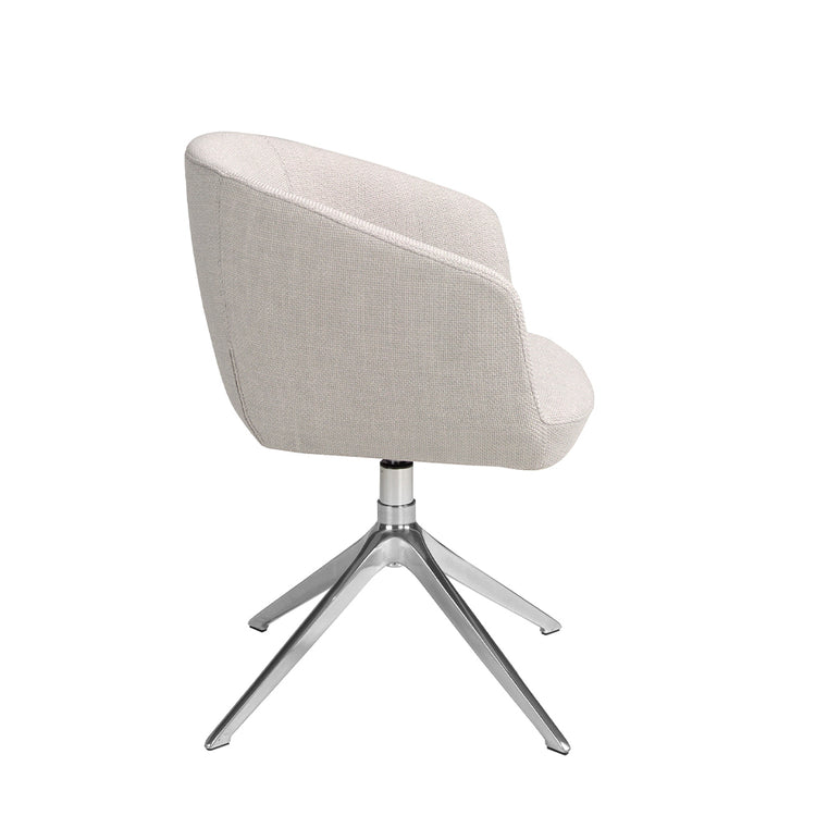 Light grey fabric swivel chair - Angel Cerdá