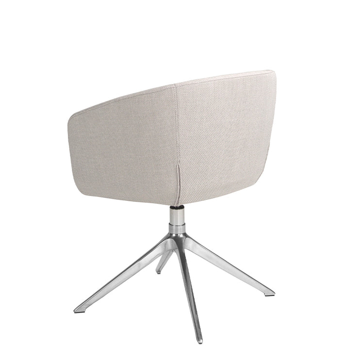 Light grey fabric swivel chair - Angel Cerdá