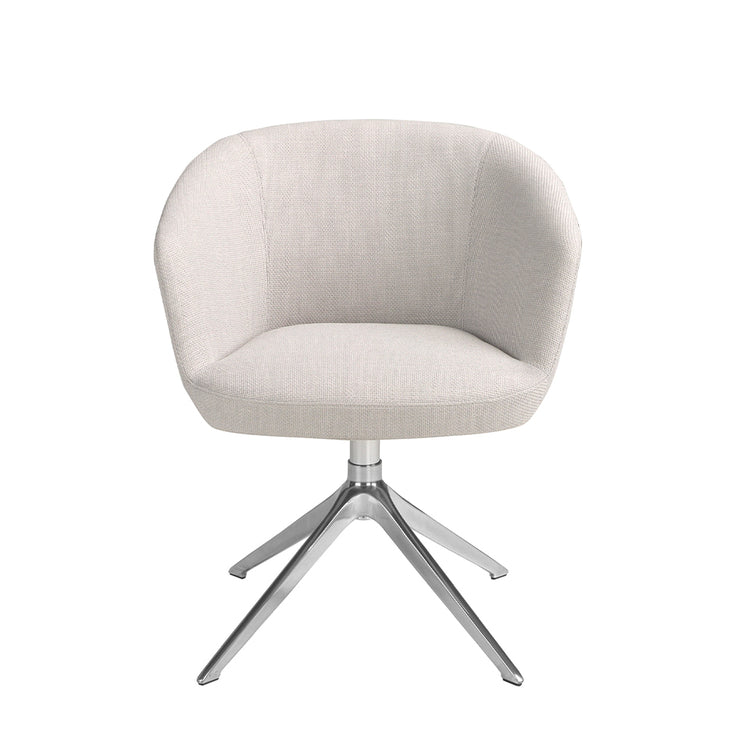 Light grey fabric swivel chair - Angel Cerdá