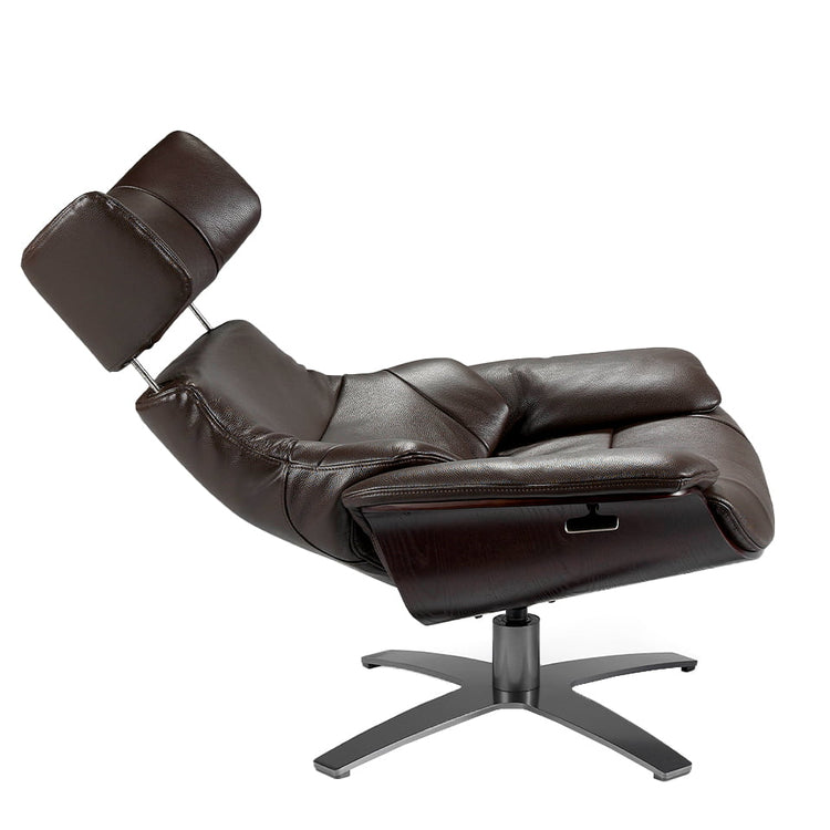 Swivel armchair upholstered in leather with reclining - Angel Cerdá S.L