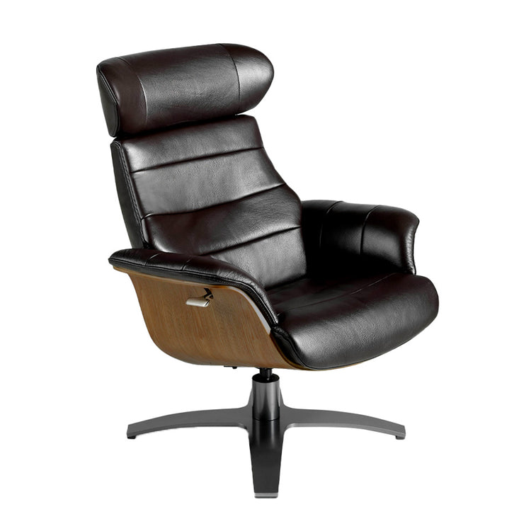 Swivel relax armchair upholstered in cowhide - Angel Cerdá S.L