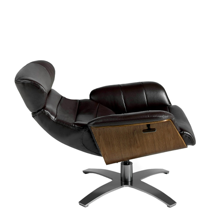 Swivel relax armchair upholstered in cowhide - Angel Cerdá S.L