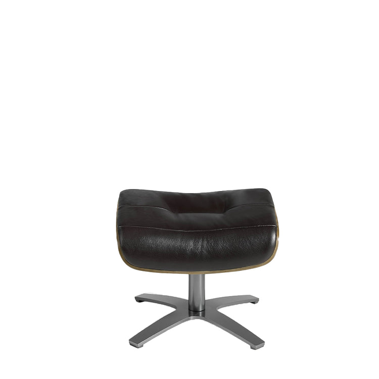 Swivel ottoman upholstered in cowhide - Angel Cerdá S.L