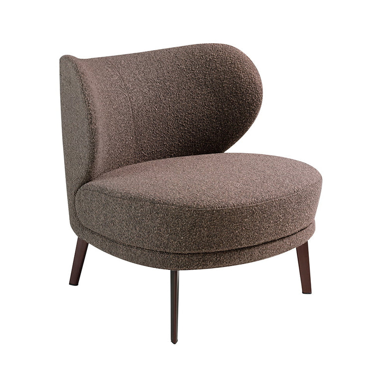 Brown fabric upholstered armchair - Angel Cerda S.L