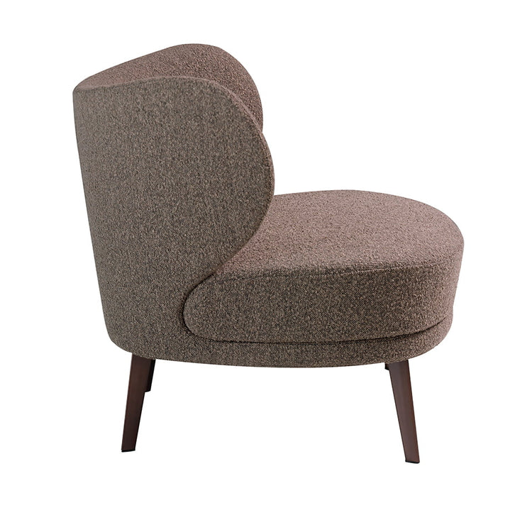 Brown fabric upholstered armchair - Angel Cerda S.L