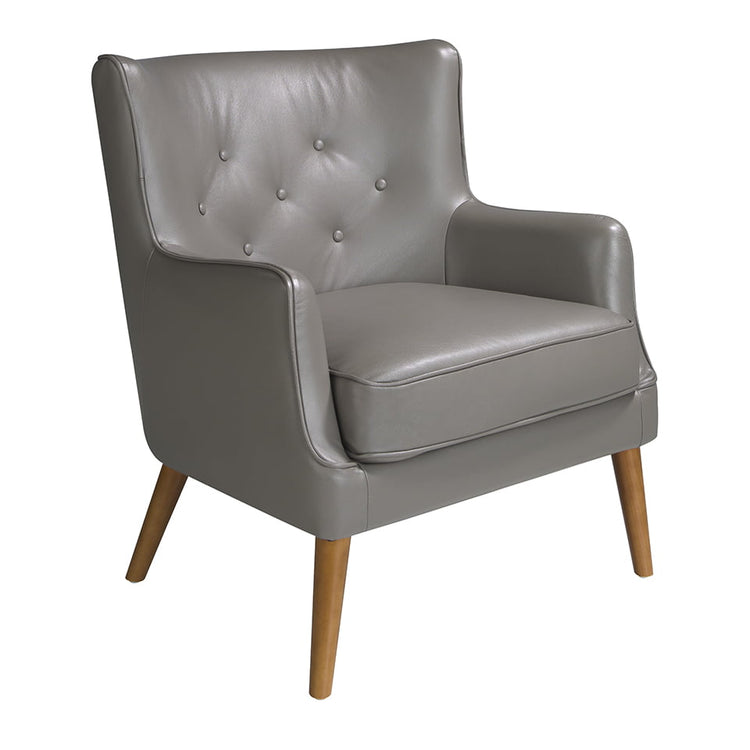 Armchair upholstered in leather with capitone effect - Angel Cerdá S.L.