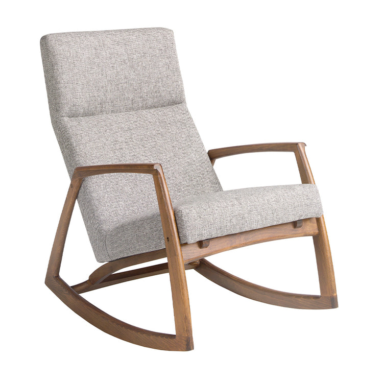 Grey fabric rocking chair - Angel Cerdá