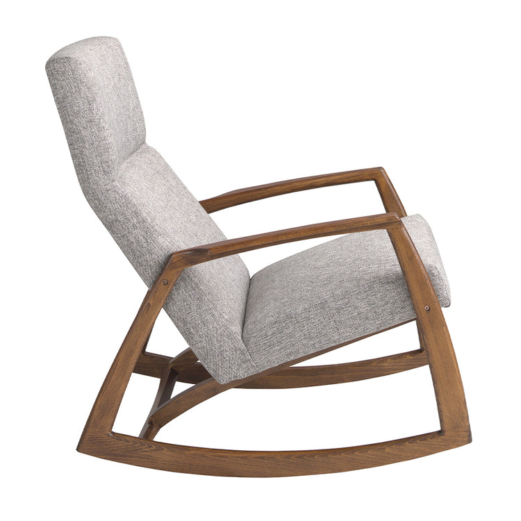 Grey fabric rocking chair - Angel Cerdá