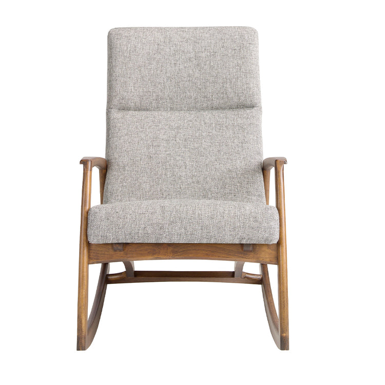 Grey fabric rocking chair - Angel Cerdá