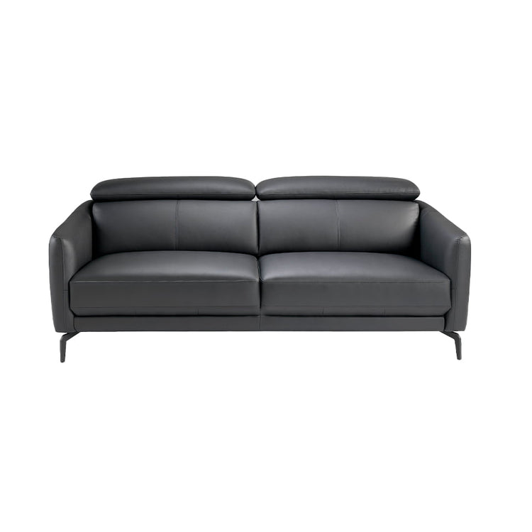 2-seat sofa upholstered in leather with stainless -Angel Cerdá S.L