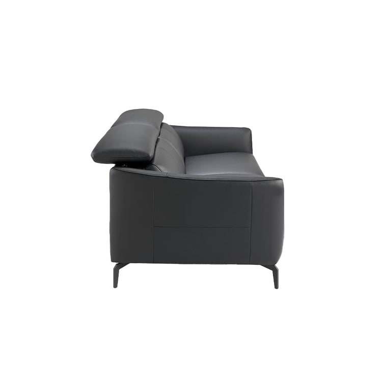 3-seat sofa upholstered in leather with stainless steel - Angel Cerdá S.L