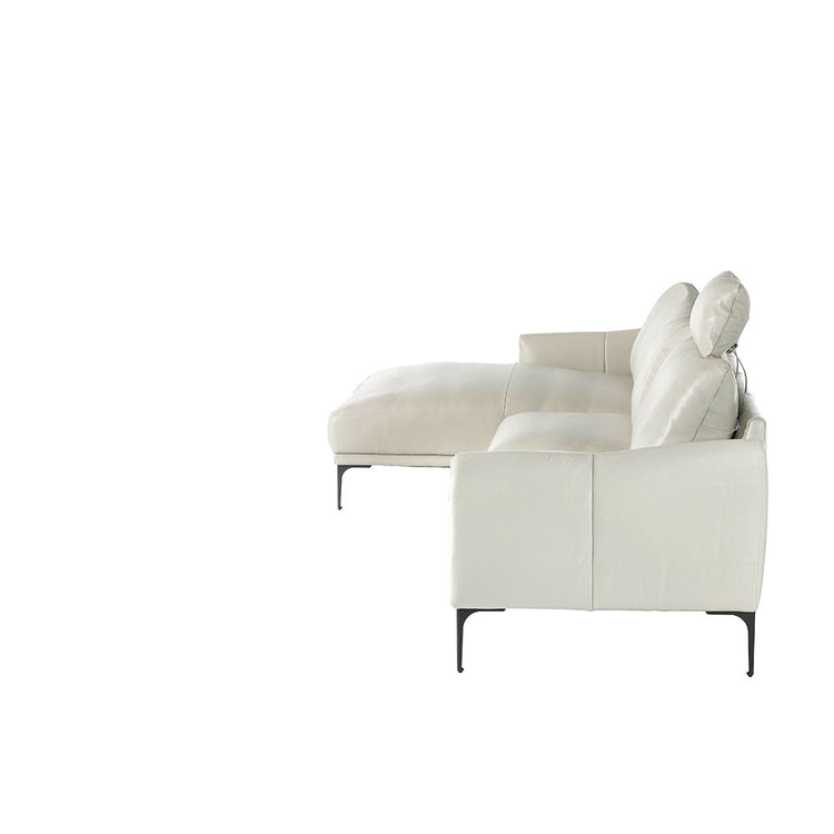 Sofa Chaise longue upholstered in leather - Angel Cerdá S.L