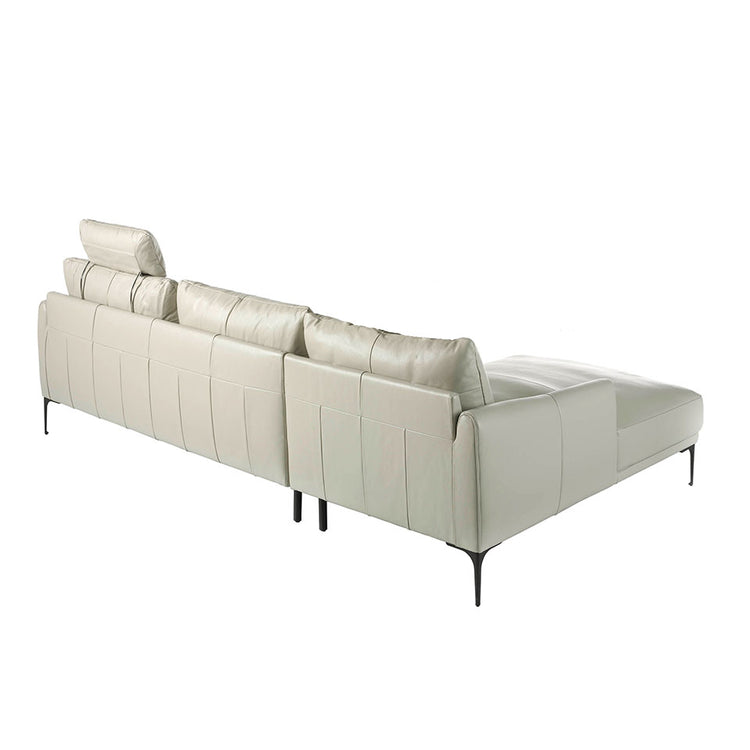 Sofa Chaise longue upholstered in leather - Angel Cerdá S.L