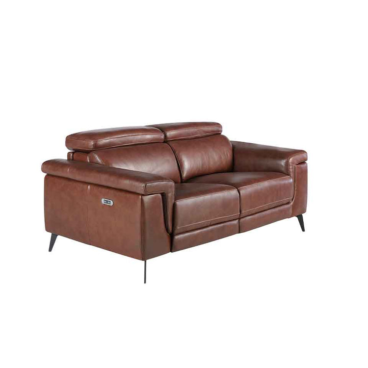 2 seater sofa with brown leather relax mechanisms - Angel Cerda S.L