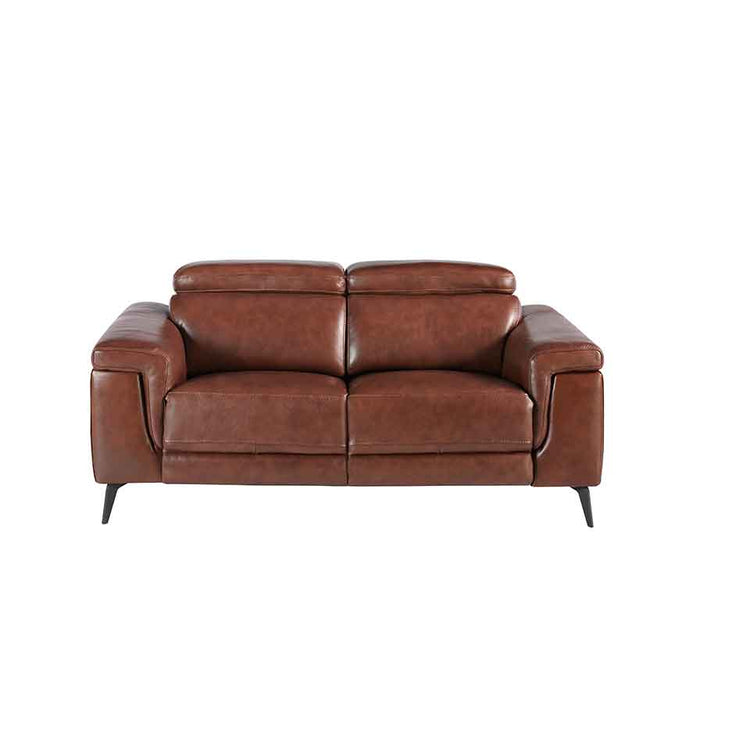 2 seater sofa with brown leather relax mechanisms - Angel Cerda S.L