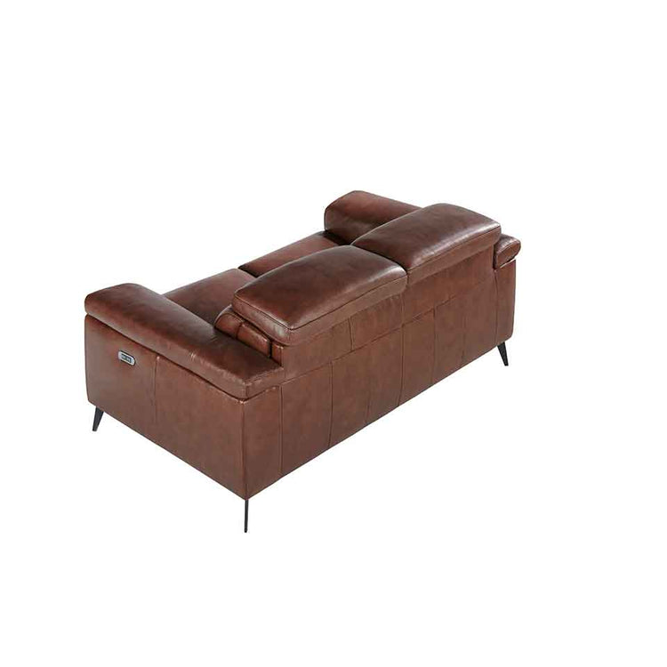 2 seater sofa with brown leather relax mechanisms - Angel Cerda S.L