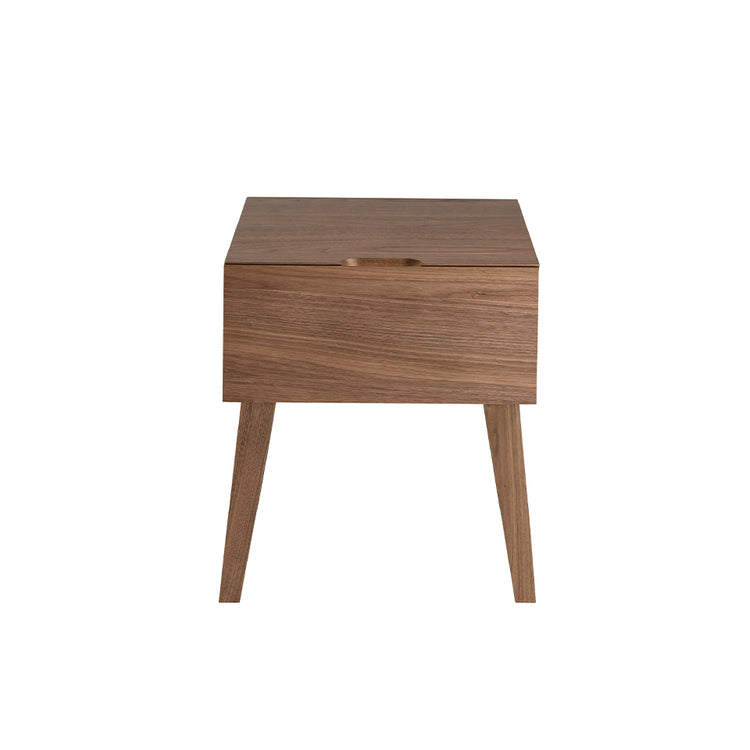 Walnut veneered wooden night table - Angel Cerdá S.L