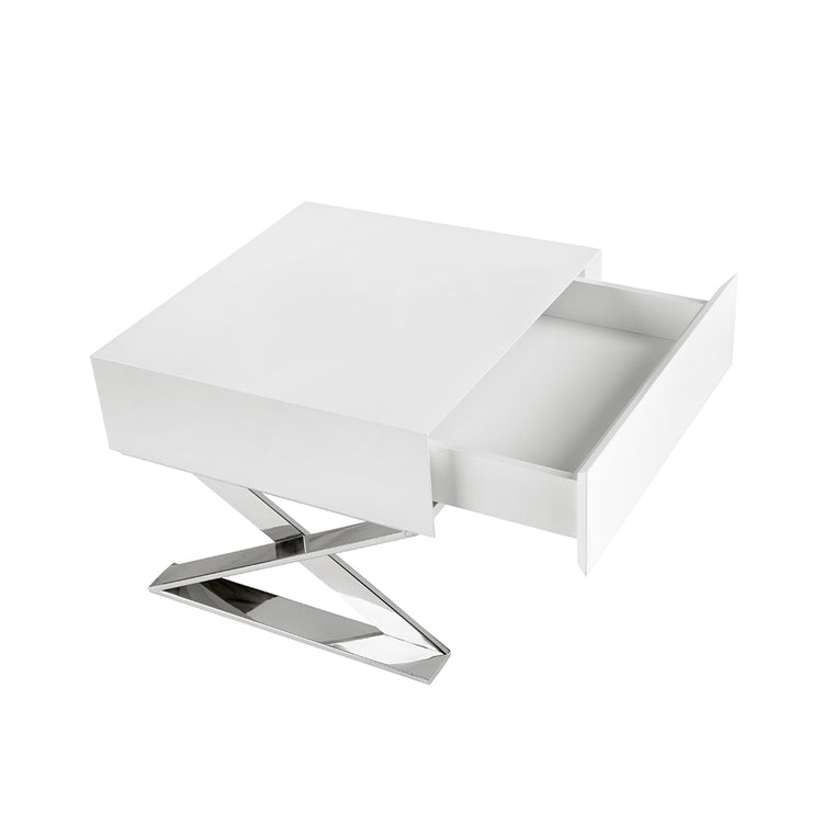 Bedside table lacquered with drawer - Angel Cerdá S.L