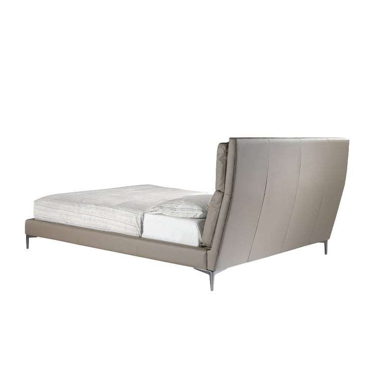 Upholstered bed with solid stainless steal frame - Angel Cerdá S.L