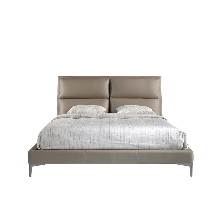 Upholstered bed with solid stainless steal frame - Angel Cerdá S.L