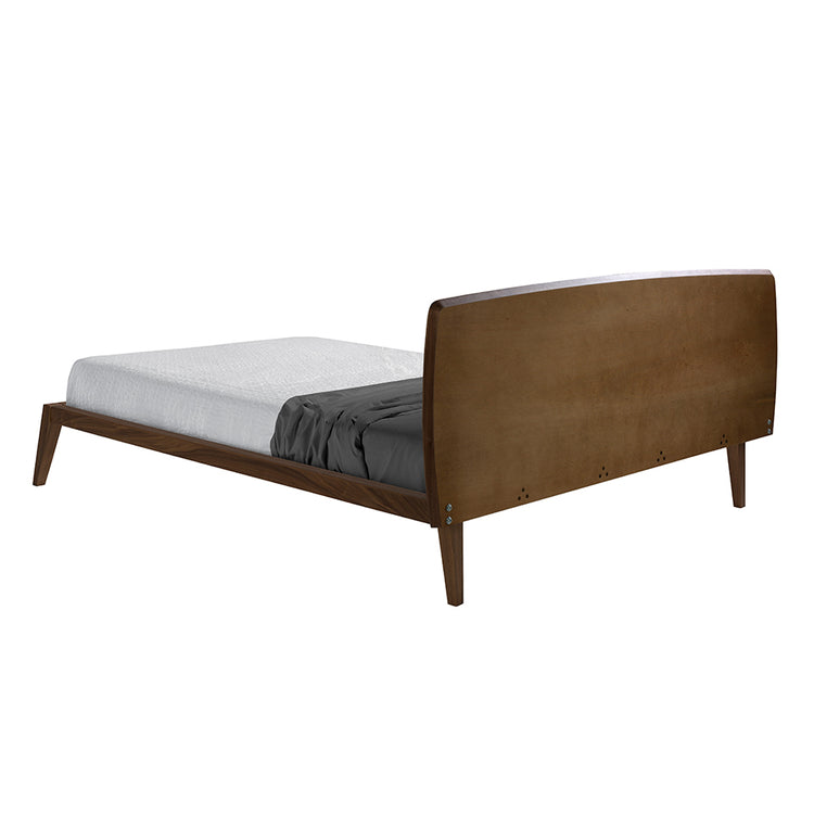 Walnut-veneered wooden bed - Angel Cerdá S.L